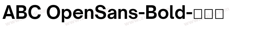 ABC OpenSans-Bold字体转换